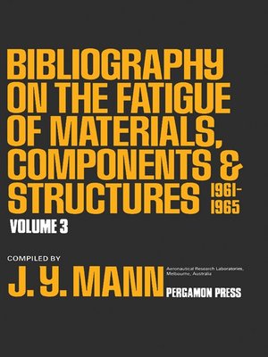 cover image of Bibliography on the Fatigue of Materials, Components and Structures, 1961--1965